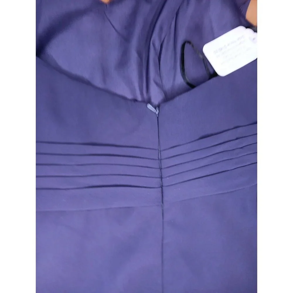 Sorella Vita Cocktail Dress Womens 12 Concord One Shoulder Shirred 8372 $285 NWT - Picture 6 of 9